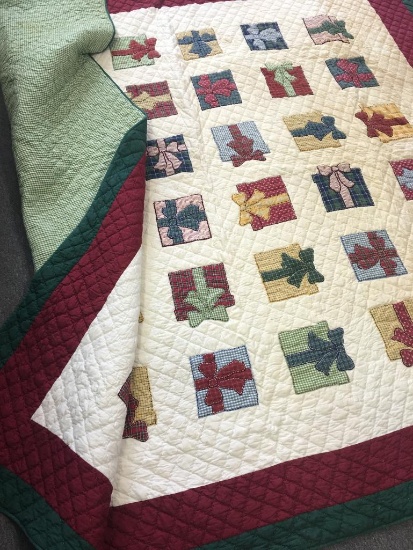 Queen Christmas Quilt by Pottery Barn