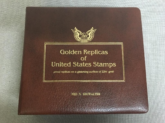 Book of Golden Replicas of United States Stamps by Postal Commemorative Society