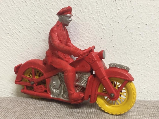 Vintage 1950s Auburn Rubber Co. Police Motorcycle