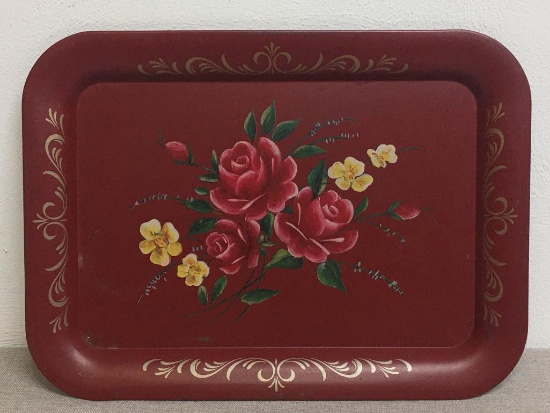 Vintage Metal Serving Tray