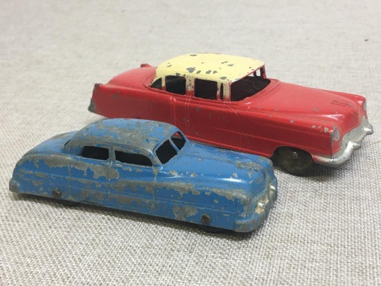 Two Vintage Tootsietoy Co. Rolling Metal Die Cast Cars