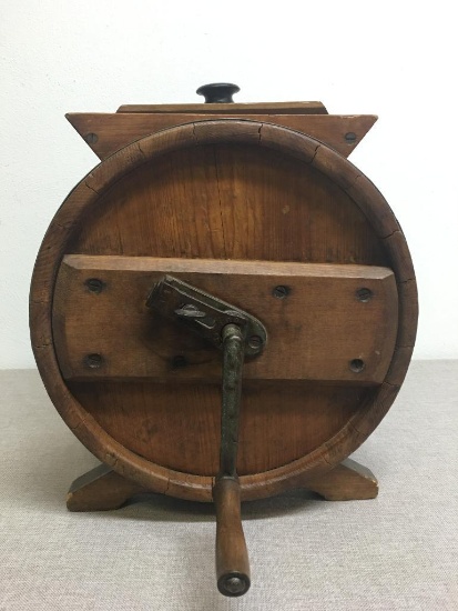 Antique Hand Crank 4 Gal. Butter Churn