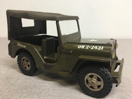 Vintage Plastic Tonka Military Jeep