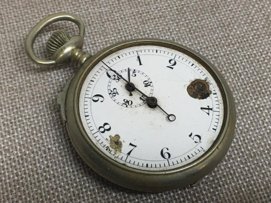Vintage Swiss Made Gallet Stop Watch w/Decimal Artillery Timer