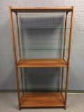 Mid Century Modern Glass Shelving Unit Made in Denmark