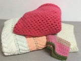 Three Handmade Afghans