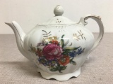Hand Painted Porcelain Musical Teapot