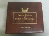 Book of Golden Replicas of United States Stamps by Postal Commemorative Society