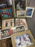 Group of Framed Art Prints