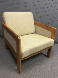 Mid Century Modern Chair w/Removable Back Cushion