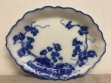 Vintage Flow Blue Serving Platter