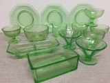 Lot of Green Glass as Pictured