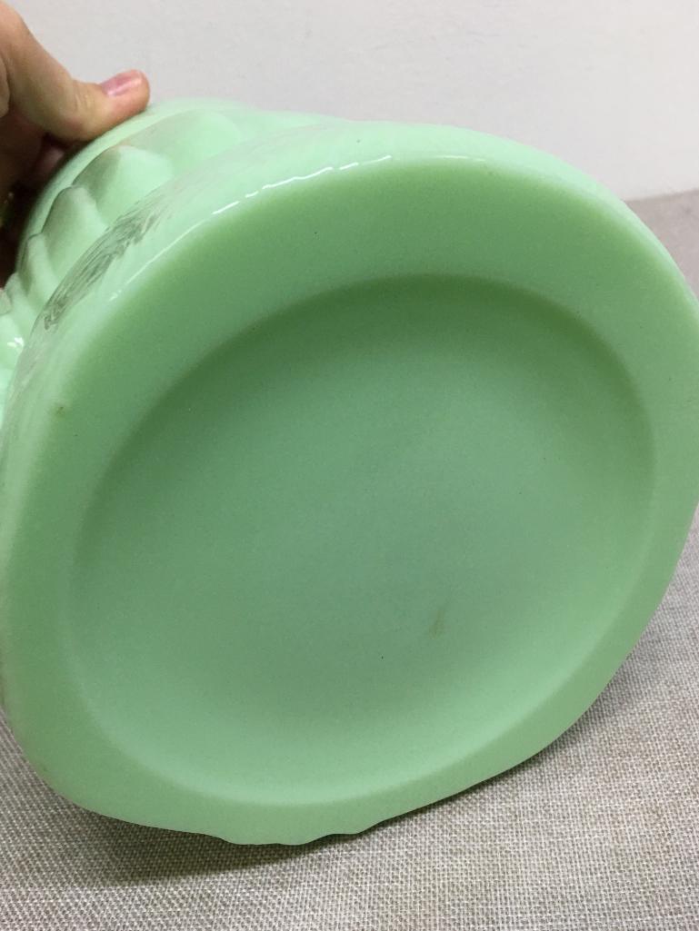 Vintage Jadeite Santa Cookie Jar Proxibid