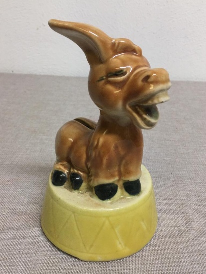 Vintage Ceramic Donkey Bank