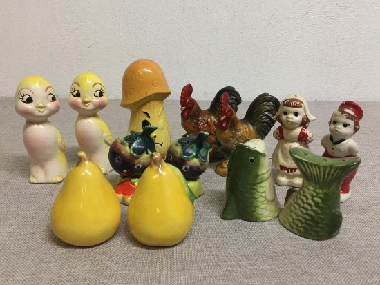 Lot of Misc Salt and Pepper Shakers