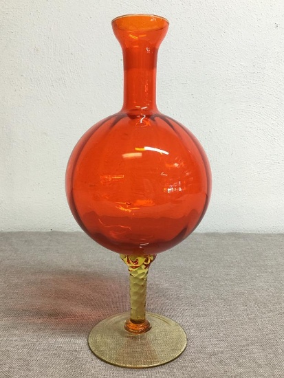 Tangerine Glass Vase/Decanter