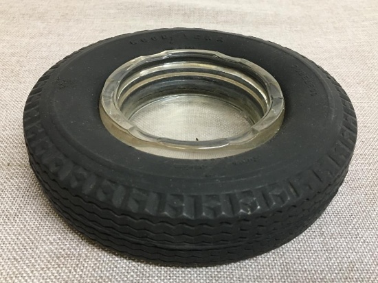 Vintage BF Goodrich Tire Ashtray Advertising Coin Tray