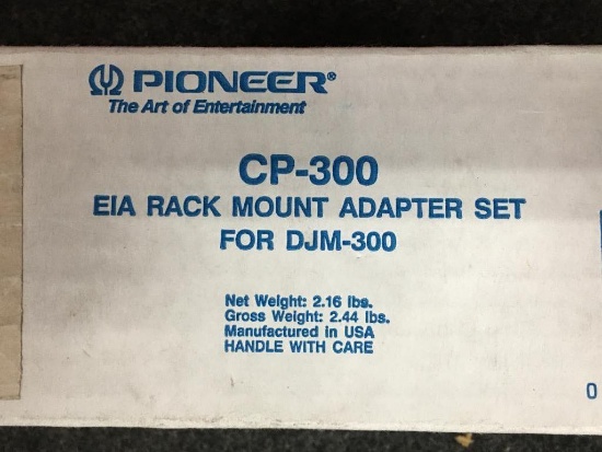 Sealed Box with Pioneer CP-300 EIA Rack Mount Adapter Set for DJM-300