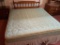 Vintage King Size Mattress, Box Springs and Hard Rock Maple Queen Size Frame