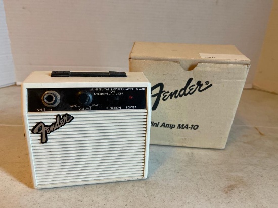 Mini Fender MA-10 Amp, It Has Been Used and Shows Wear From Use and Comes with Original Box, No