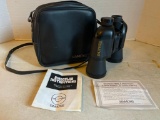 Pair of Simmons Binoculars with Case and Missing one of the Lense Covers