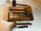 Group of Hammers and Mallets as Shown