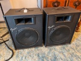Pair of Fender Speakers Model 2815 - Working