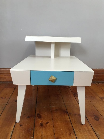 2 Tier Painted End Table