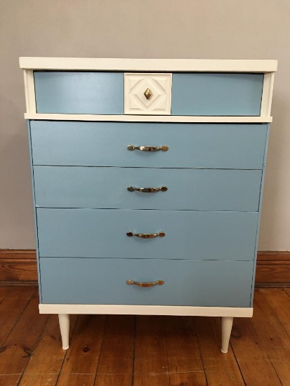 Vintage Bassett Painted Chest of Drawers