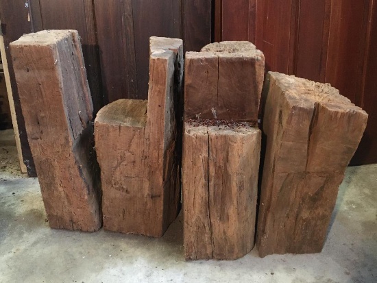 Lot of Wooden Barn Beam Sections