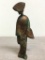 Vintage Bronze Tone Japanese Geisha Dancer Sculpture