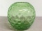 Vintage Believed to be Uranium Glass Bowl Made in Czechoslovakia