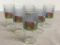 Group of Vintage Hand Painted Cow Motif Drinking Glasses