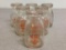 Group of 6 Vintage Royal Crest Glass Milk Bottles