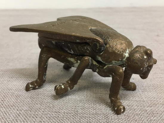 Cast Metal Insect Trinket Box