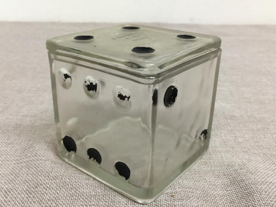 Vintage Bristol Diced Mints Glass Box