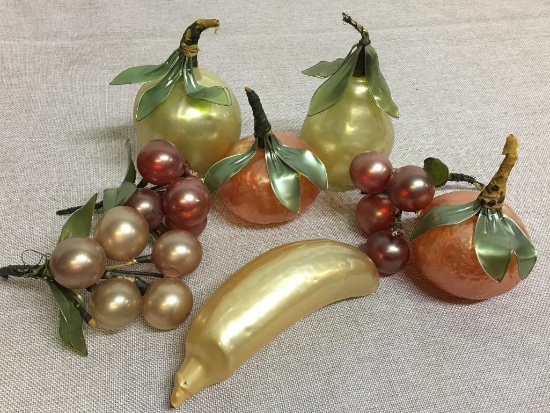 Vintage Blown Glass Fruit