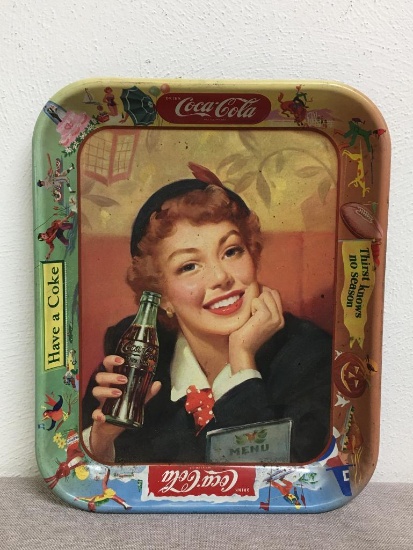Vintage Coca Cola Metal Serving Tray