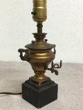Vintage Brass Electric Oil Lamp