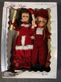 Pair of Vintage Christmas Dolls