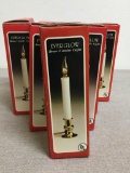 Lot of Vintage Everglow Brass Candle Light