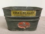 Vintage Dura Zinc Alloy Bucket by Wheeling Corrugating Co