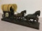 Vintage United Horse Drawn Covered Wagon Lamp Clock with Shade