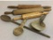 Lot of Antique Wooden Kitchen Utensils