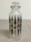 Vintage Mid Century Retro Printed Jar w/Glass Lid