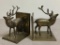 Pair of Brass Reindeer Bookends Made in India