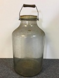 Large Vintage Glass Jar w/Handle