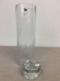Two Piece Hand Blown Blenko Glass Candle Holder