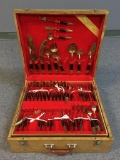 Antique Set of S. Samran Thailand Flatware w/Case