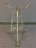 Painted Wrought Iron Trifold Plant Stand/Table Legs